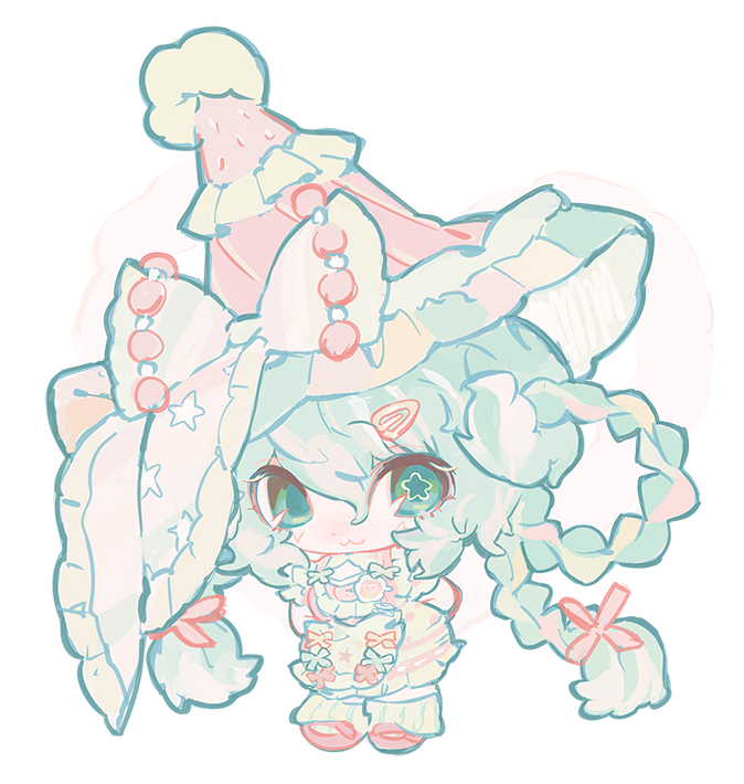 Chibi illustration of Ai, the Patchwork Witch