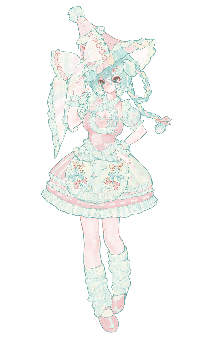 Fullbody illustration of Ai, the Patchwork Witch